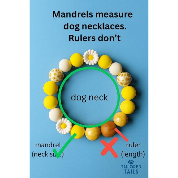 Game Day Dog Necklace, Orange and Blue Chunky Bead Pet Jewelry, Football Spirit - Picture 10 of 10